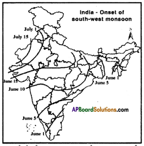 AP SSC 10th Class Social Studies Important Questions Chapter 4 Climate of India 4