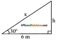 AP SSC 10th Class Maths Solutions Chapter 12 Applications of Trigonometry Ex 12.1 2