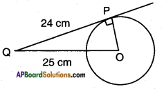 AP SSC 10th Class Maths Solutions Chapter 9 Tangents and Secants to a Circle Ex 9.2 1
