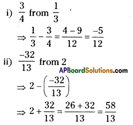 AP Board 8th Class Maths Solutions Chapter 1 Rational Numbers Ex 1.1 9