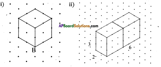 AP Board 8th Class Maths Solutions Chapter 13 Visualizing 3-D in 2-D Ex 13.1 2