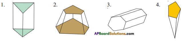 AP Board 8th Class Maths Solutions Chapter 13 Visualizing 3-D in 2-D Ex 13.2 1