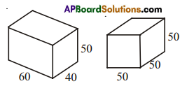 AP Board 8th Class Maths Solutions Chapter 14 Surface Areas and Volumes Ex 14.1 1