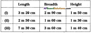 AP Board 8th Class Maths Solutions Chapter 14 Surface Areas and Volumes Ex 14.2 3