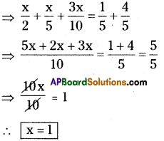 AP Board 8th Class Maths Solutions Chapter 2 Linear Equations in One Variable Ex 2.5 6