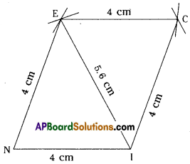 AP Board 8th Class Maths Solutions Chapter 3 Construction of Quadrilaterals Ex 3.2 6