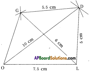 AP Board 8th Class Maths Solutions Chapter 3 Construction of Quadrilaterals Ex 3.3 1