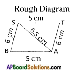 AP Board 8th Class Maths Solutions Chapter 3 Construction of Quadrilaterals Questions 11