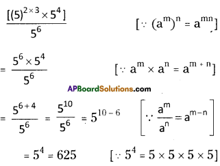 AP Board 8th Class Maths Solutions Chapter 4 Exponents and Powers Ex 4.1 8