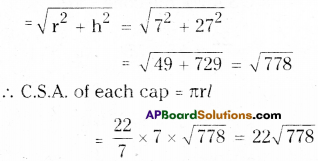 AP Board 9th Class Maths Solutions Chapter 10 Surface Areas and Volumes Ex 10.3 8