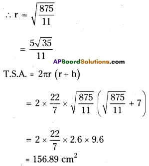 AP Board 9th Class Maths Solutions Chapter 10 Surface Areas and Volumes InText Questions 15