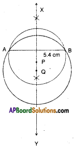 AP Board 9th Class Maths Solutions Chapter 12 Circles Ex 12.3 4