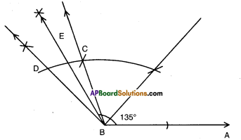 AP Board 9th Class Maths Solutions Chapter 13 Geometrical Constructions Ex 13.1 10