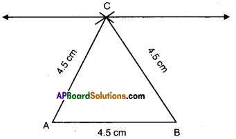 AP Board 9th Class Maths Solutions Chapter 13 Geometrical Constructions Ex 13.1 11