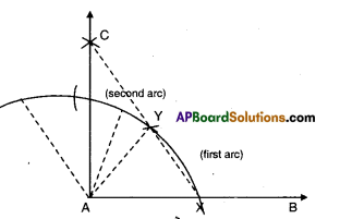 AP Board 9th Class Maths Solutions Chapter 13 Geometrical Constructions Ex 13.1 2