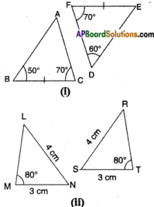 AP Board 9th Class Maths Solutions Chapter 7 Triangles InText Questions ...