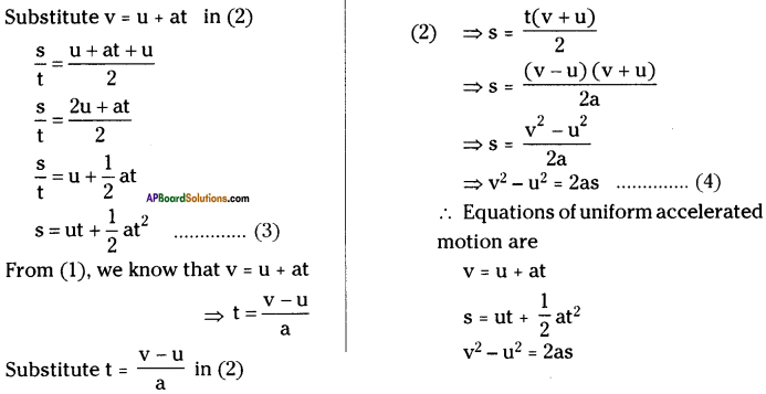 AP Board 9th Class Physical Science Important Questions Chapter 1 Motion 21