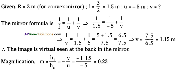 AP Board 9th Class Physical Science Solutions Chapter 7 Reflection of Light at Curved Surfaces 18