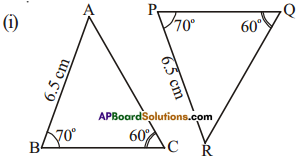 AP Board 7th Class Maths Solutions Chapter 8 Congruency of Triangles Ex 3 1