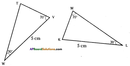 AP Board 7th Class Maths Solutions Chapter 8 Congruency of Triangles InText Questions 6