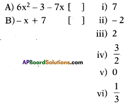AP 10th Class Maths Bits Chapter 3 Polynomials Bits 24