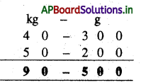 AP Board 4th Class Maths Solutions 10th Lesson Measurements 40
