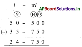 AP Board 4th Class Maths Solutions 10th Lesson Measurements 82