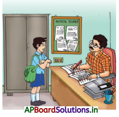 AP Board 5th Class English Solutions 1st Lesson Mallika Goes to School! 13