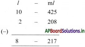 AP Board 5th Class Maths Solutions 9th Lesson Measurements 56