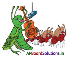 AP Board 3rd Class English Solutions 7th Lesson The Lazy Grasshopper 11