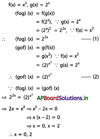 AP Inter 1st Year Maths 1A Solutions Chapter 1 ప్రమేయాలు Ex 1(b) II Q6