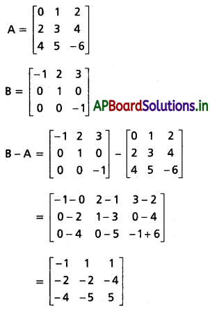 AP Inter 1st Year Maths 1A Solutions Chapter 3 మాత్రికలు Ex 3(a) II Q3