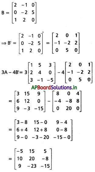 AP Inter 1st Year Maths 1A Solutions Chapter 3 మాత్రికలు Ex 3(c) II Q2
