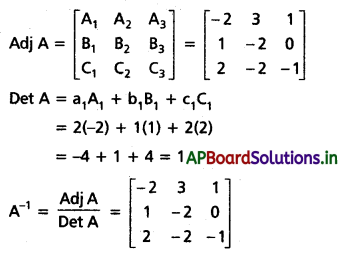 AP Inter 1st Year Maths 1A Solutions Chapter 3 మాత్రికలు Ex 3(e) I Q1(iv).1