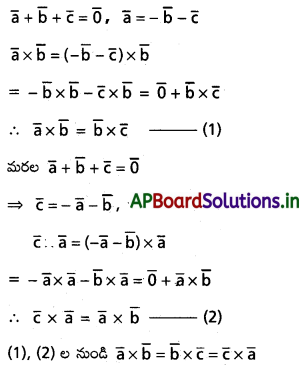 AP Inter 1st Year Maths 1A Solutions Chapter 5 సదిశల గుణనం Ex 5(b) II Q1