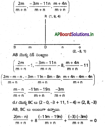 AP Inter 1st Year Maths 1B Important Questions Chapter 6 దిక్ కొసైన్లు, దిక్ సంఖ్యలు 1