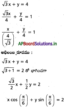 AP Inter 1st Year Maths 1B Solutions Chapter 3 సరళరేఖ Ex 3(b) 4