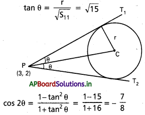AP Inter 2nd Year Maths 2B Solutions Chapter 1 వృత్తం Ex 1(d) 3