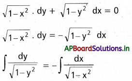AP Inter 2nd Year Maths 2B Solutions Chapter 8 అవకలన సమీకరణాలు Ex 8(b) 1