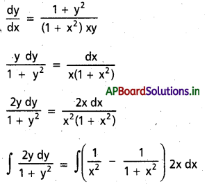 AP Inter 2nd Year Maths 2B Solutions Chapter 8 అవకలన సమీకరణాలు Ex 8(b) 5