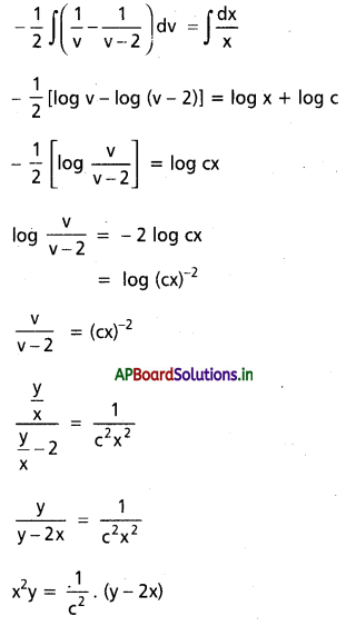 AP Inter 2nd Year Maths 2B Solutions Chapter 8 అవకలన సమీకరణాలు Ex 8(c) 15