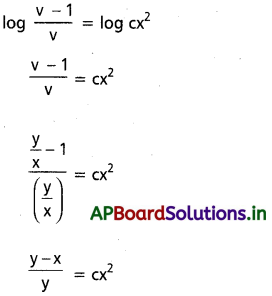 AP Inter 2nd Year Maths 2B Solutions Chapter 8 అవకలన సమీకరణాలు Ex 8(c) 21