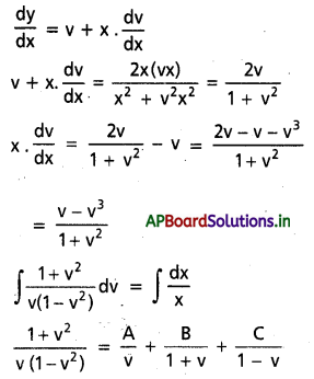 AP Inter 2nd Year Maths 2B Solutions Chapter 8 అవకలన సమీకరణాలు Ex 8(c) 5