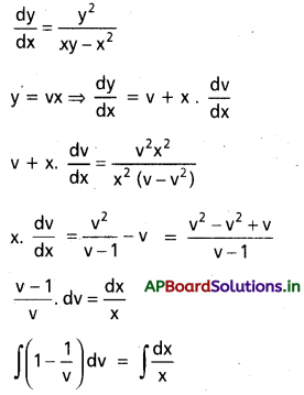 AP Inter 2nd Year Maths 2B Solutions Chapter 8 అవకలన సమీకరణాలు Ex 8(c) 9