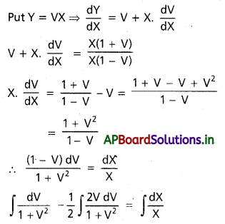 AP Inter 2nd Year Maths 2B Solutions Chapter 8 అవకలన సమీకరణాలు Ex 8(d) 23
