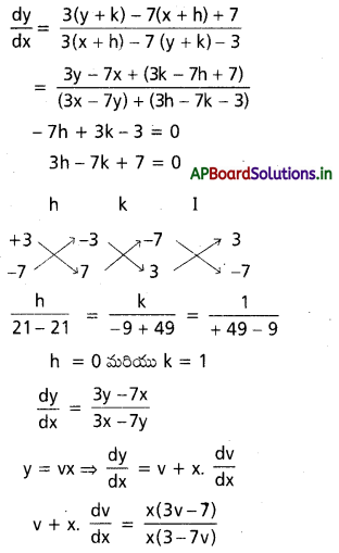 AP Inter 2nd Year Maths 2B Solutions Chapter 8 అవకలన సమీకరణాలు Ex 8(d) 6
