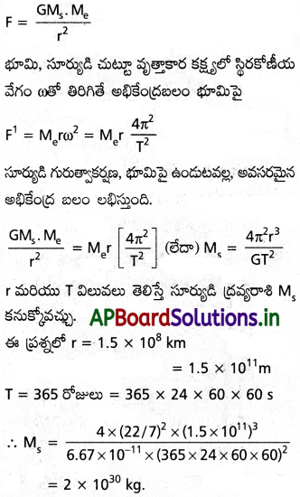 AP Inter 1st Year Physics Study Material Chapter 9 గురుత్వాకర్షణ 39