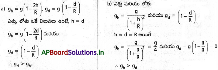 AP Inter 1st Year Physics Study Material Chapter 9 గురుత్వాకర్షణ 5