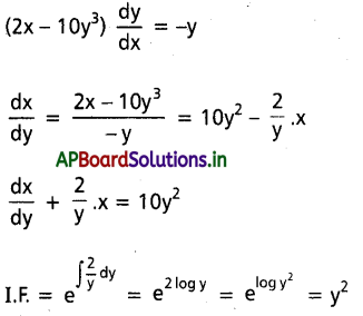 AP Inter 2nd Year Maths 2B Important Questions Chapter 8 అవకలన సమీకరణాలు 71