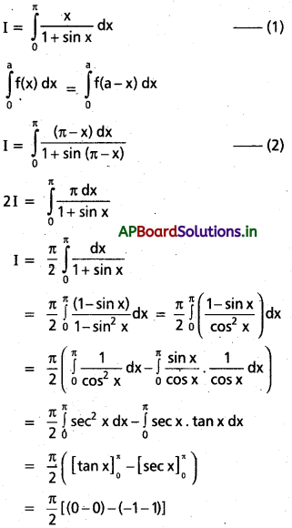 AP Inter 2nd Year Maths 2B Solutions Chapter 7 నిశ్చిత సమాకలనులు Ex 7(b) 44